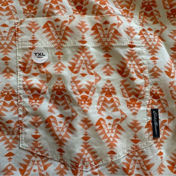 Eddie Bauer Baja Short Sleeve Shirt Beach Polo Classic Fit XL Tall - Picture 7 of 11
